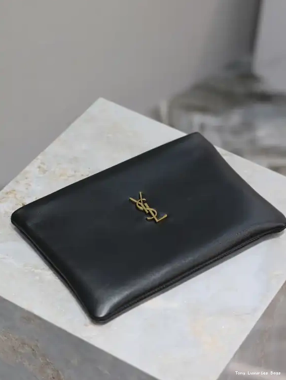 Tony Luxuries IN CALYPSO YSL SMALL LAMBSKIN POUCH 0702